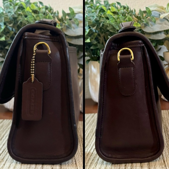 ❤️SOLD❤️Vintage Coach Mahogany Court Bag 9870 - Picture 5 of 10